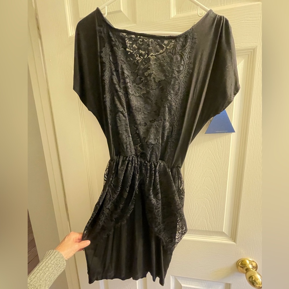 WIDOW @ DOLLS KILL Black Lace Mini Dress Size M NWT
